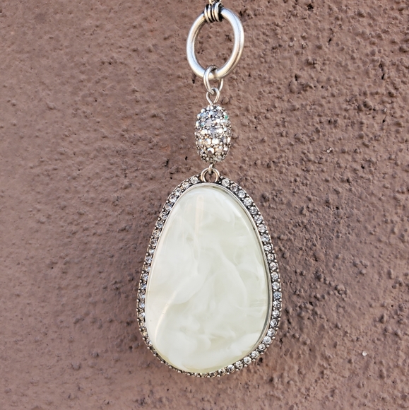 QVC Joan Rivers Gemstone Pendant Toggle Necklace. - Picture 14 of 16